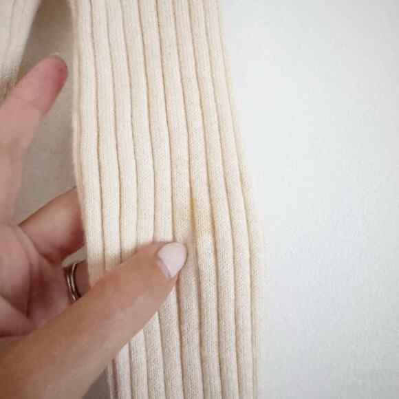 MADEWELL Brenville Crop Cardigan Sweater Antique Cream Ivory XS NC687 - Picture 7 of 9